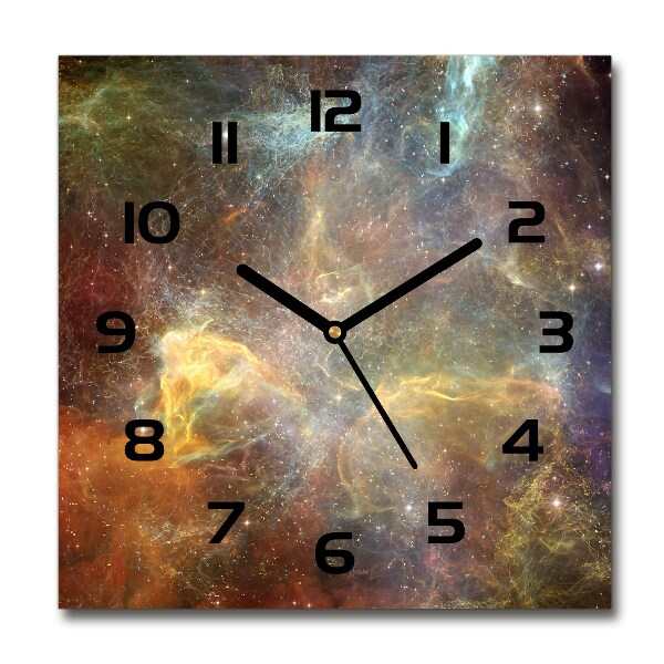 Square kitchen clock Cosmos