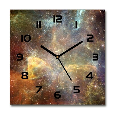 Square kitchen clock Cosmos