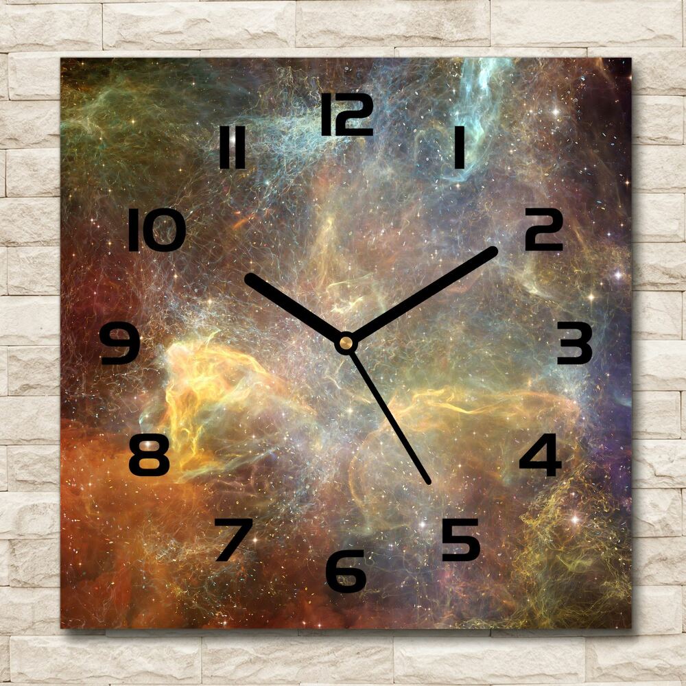 Square kitchen clock Cosmos