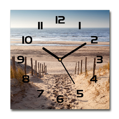 Square wall clock Coastal dunes