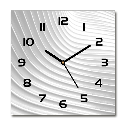 Square kitchen clock Abstraction lines