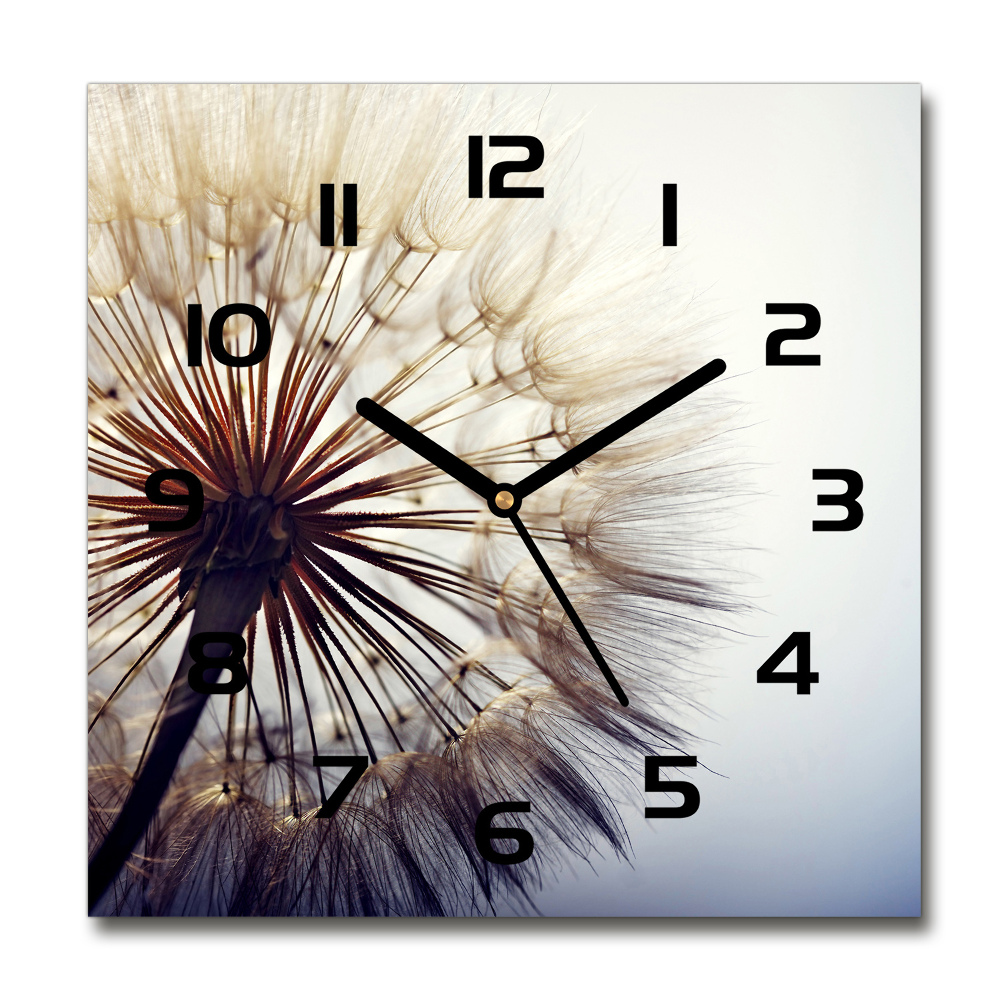 Square wall clock Dandelion