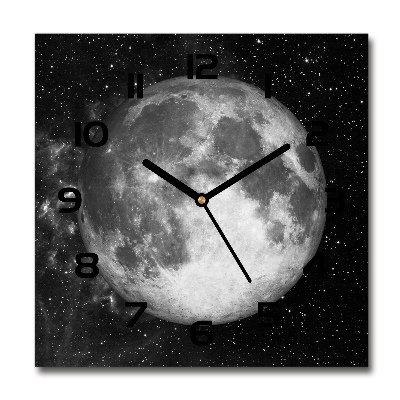 Square kitchen clock Moon