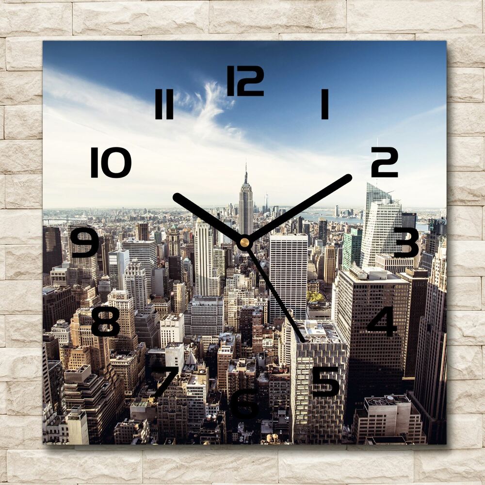 Square kitchen clock New York