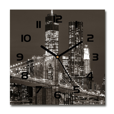 Square kitchen clock Manhattan New York