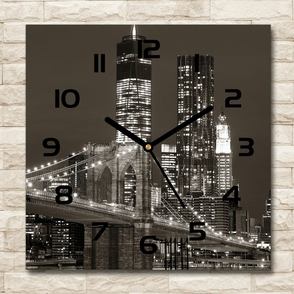 Square kitchen clock Manhattan New York