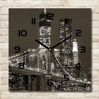 Square kitchen clock Manhattan New York