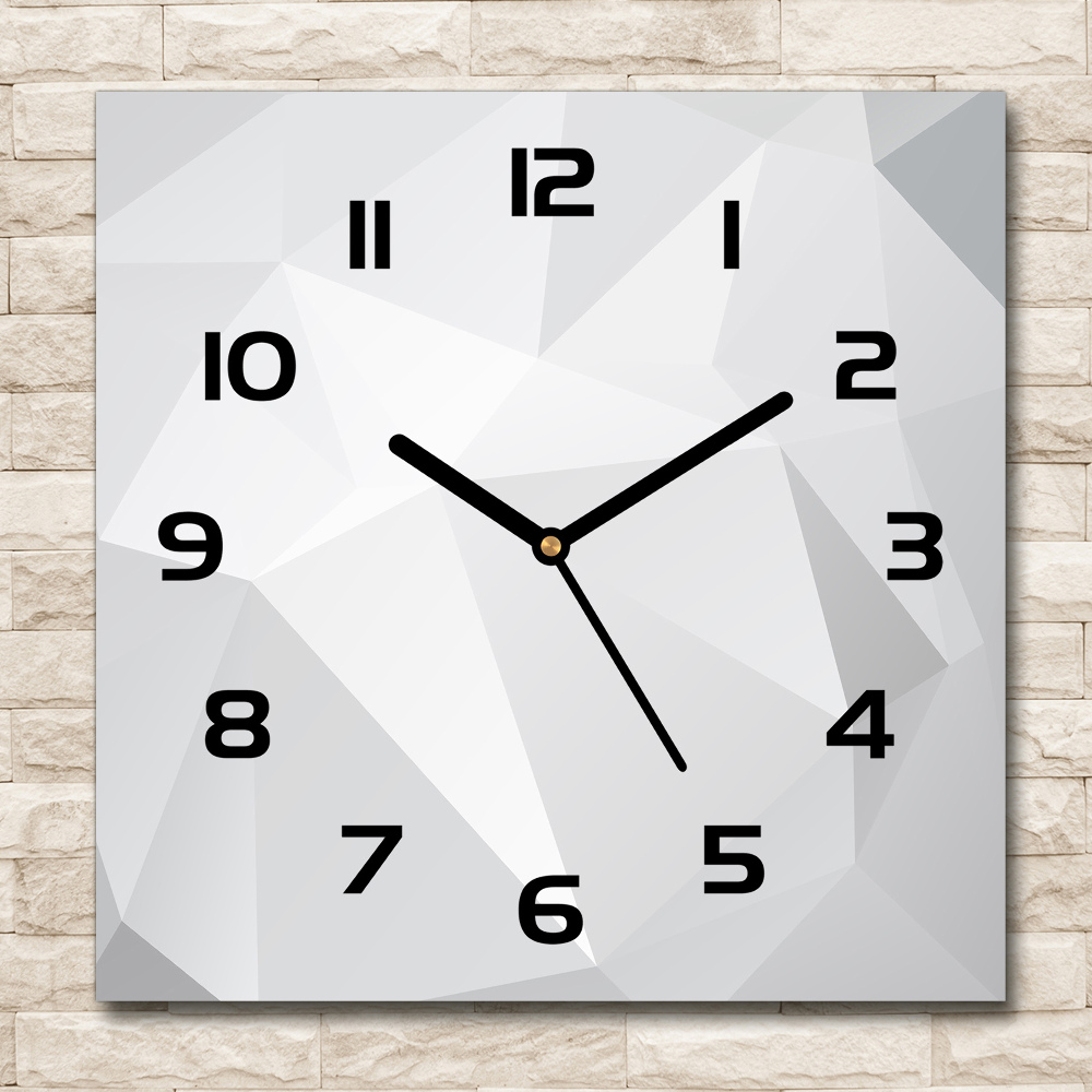 Square wall clock Abstraction Background