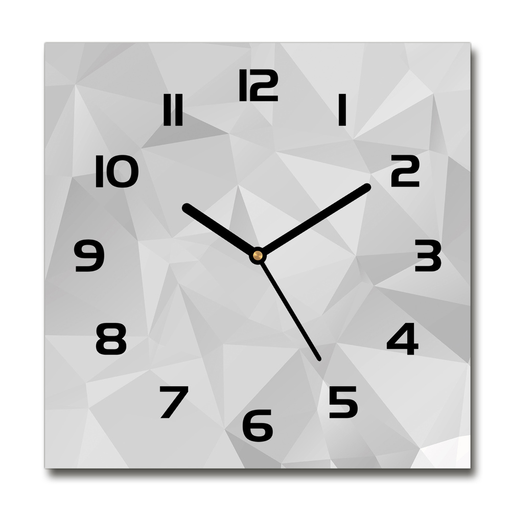 Square kitchen clock Abstraction of the triangle