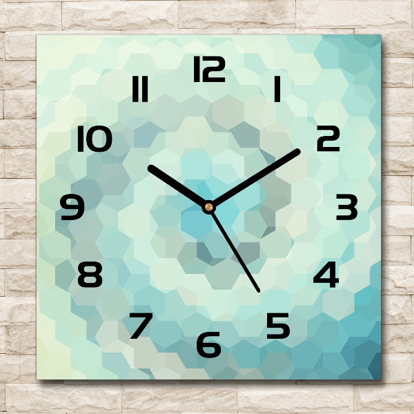 Square wall clock Abstraction Background