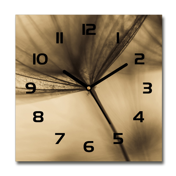 Square kitchen clock Dandelion seed