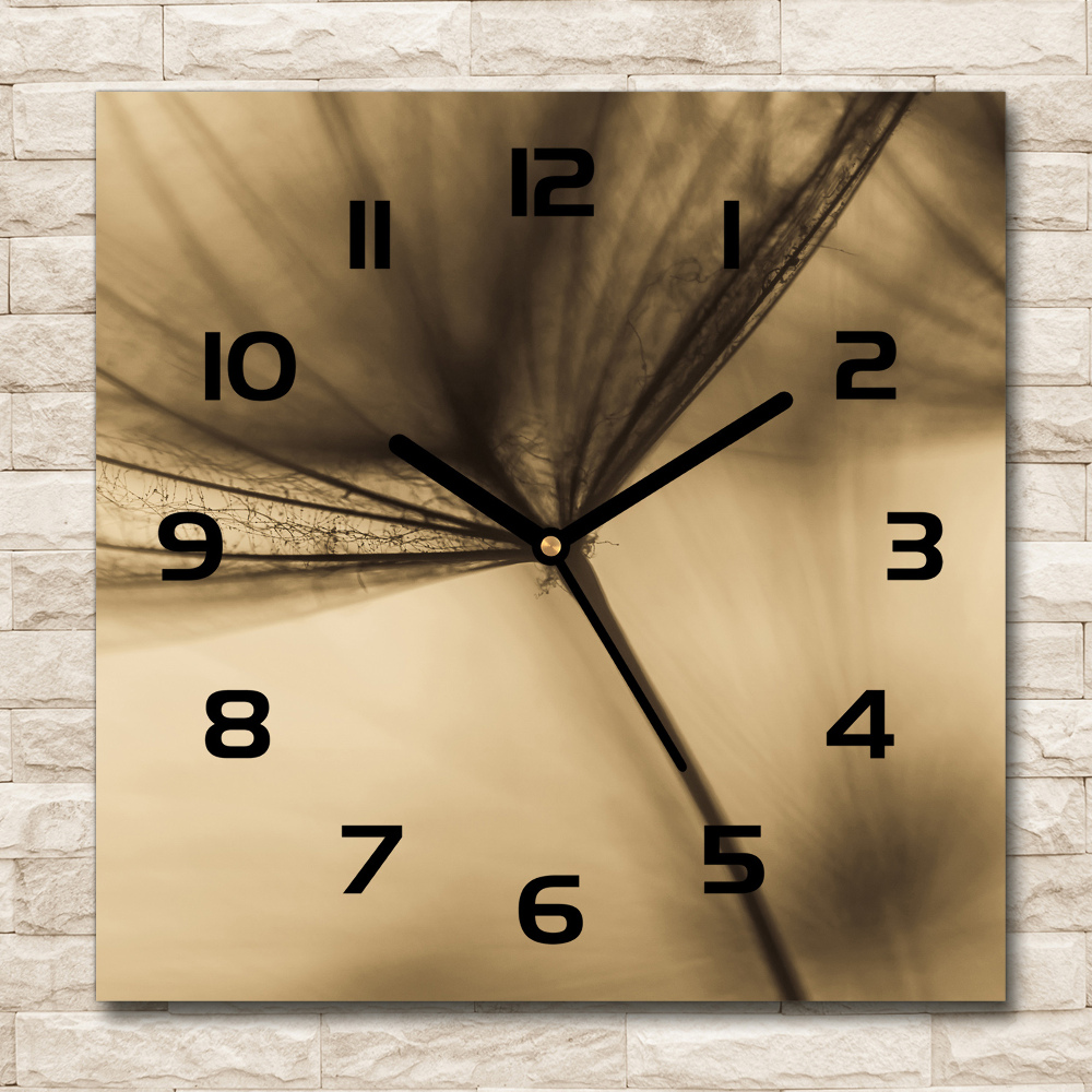 Square kitchen clock Dandelion seed