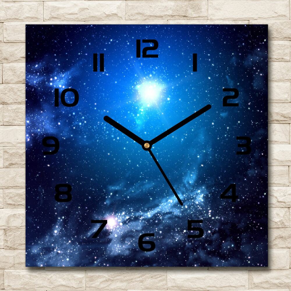 Square wall clock Nebula