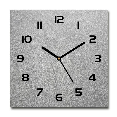 Square wall clock Gray wall