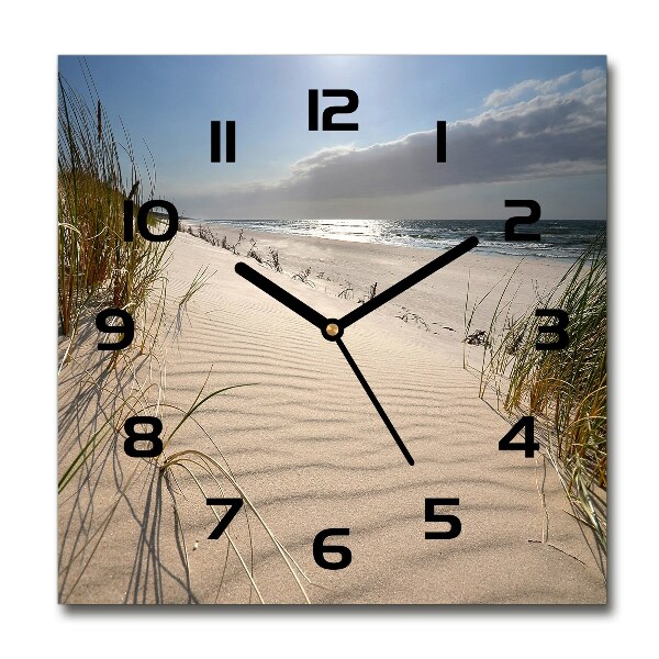 Square kitchen clock Mrzeżyno beach