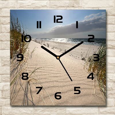 Square kitchen clock Mrzeżyno beach