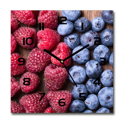 Square kitchen clock Forest fruits