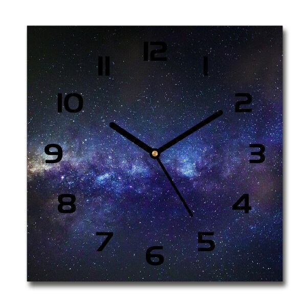 Square wall clock Milky Way