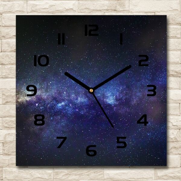 Square wall clock Milky Way