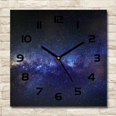 Square wall clock Milky Way