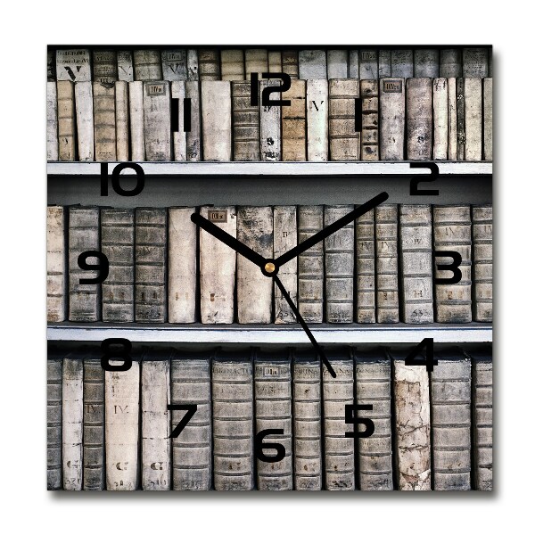 Square wall clock Bookshelf