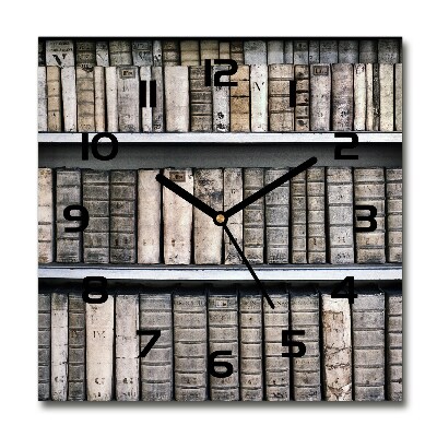 Square wall clock Bookshelf