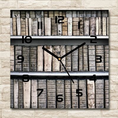 Square wall clock Bookshelf