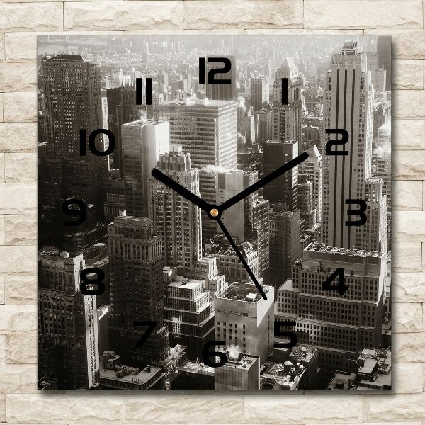 Square wall clock New York