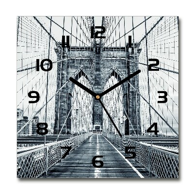 Square wall clock Brooklyn bridge