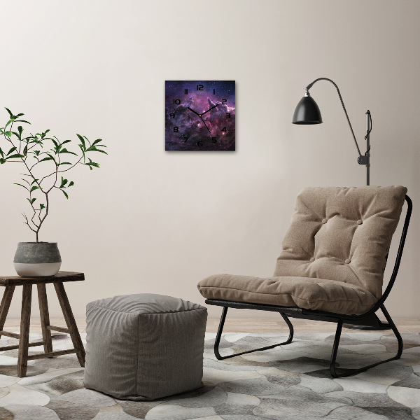 Square wall clock Nebula