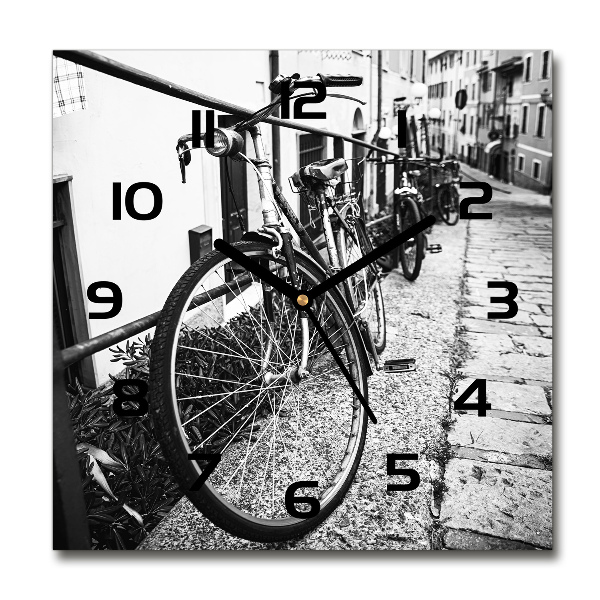 Square wall clock City bikes