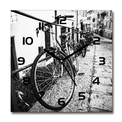 Square wall clock City bikes