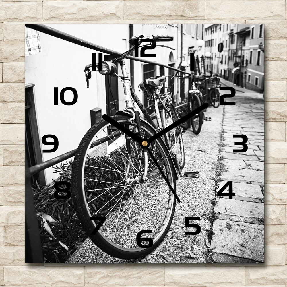 Square wall clock City bikes