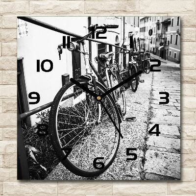 Square wall clock City bikes