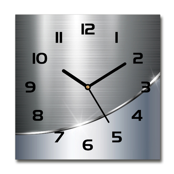 Square wall clock Metal abstraction