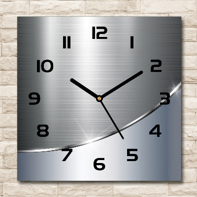 Square wall clock Metal abstraction