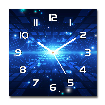 Square wall clock Three -dimensional background