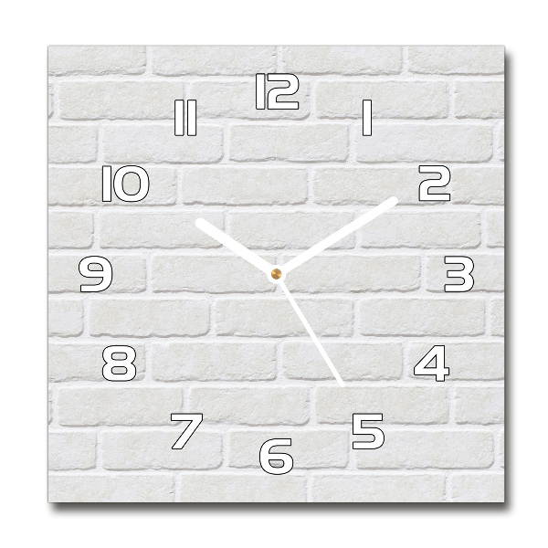 Square wall clock Brick wall