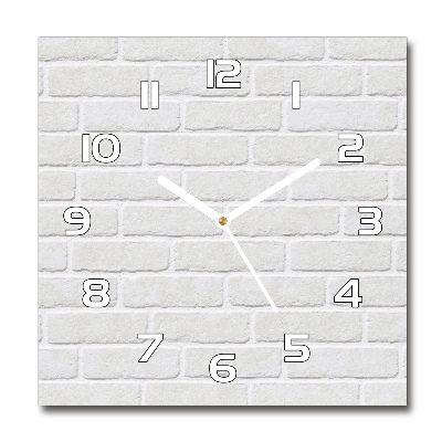 Square wall clock Brick wall