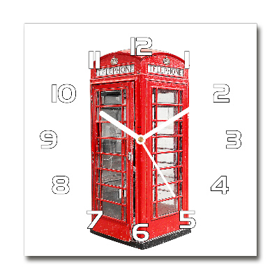 Square kitchen clock telephone booth