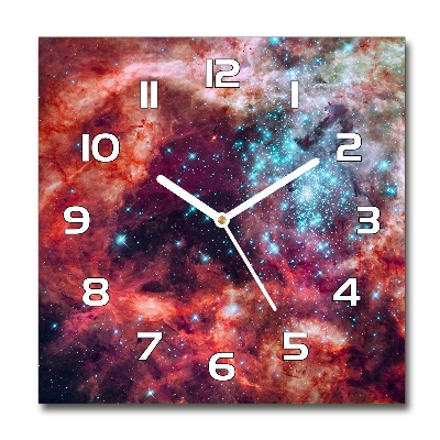 Square wall clock Magellan cloud