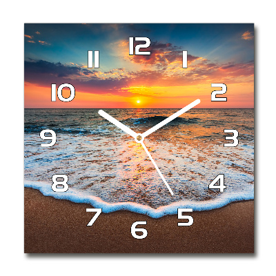 Square kitchen clock West by the sea