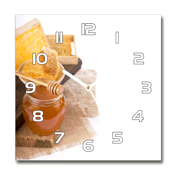 Square wall clock Honey