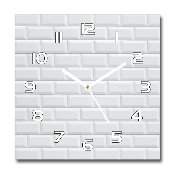 Square wall clock Ceramic wall