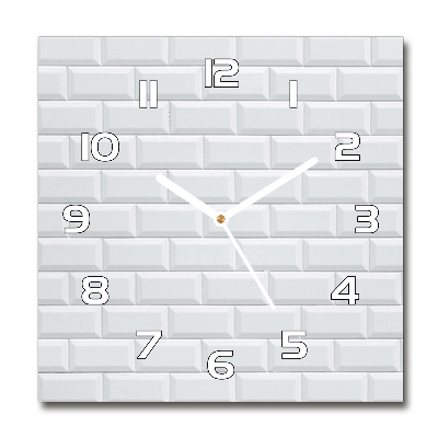 Square wall clock Ceramic wall