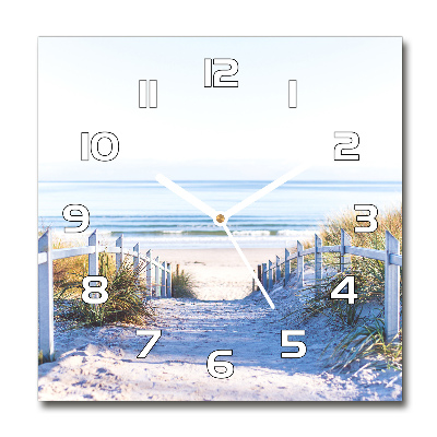 Square wall clock Coastal dunes