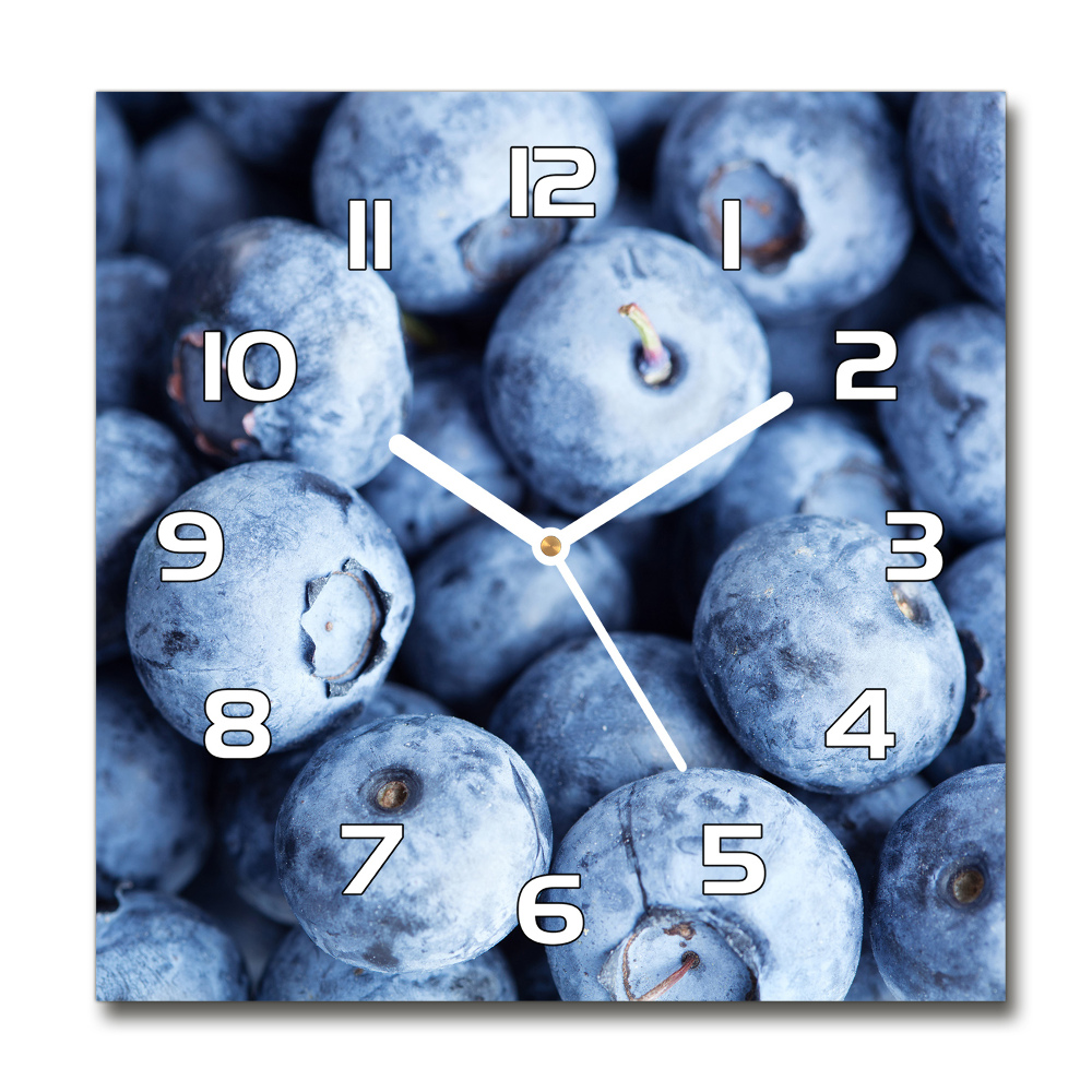 Square wall clock Berries