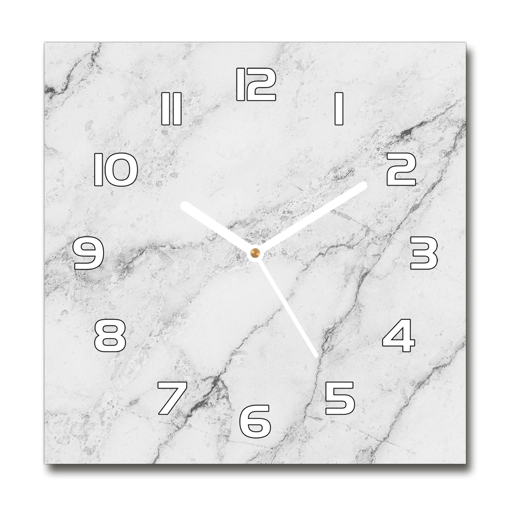 Square wall clock Marble