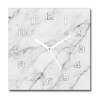 Square wall clock Marble