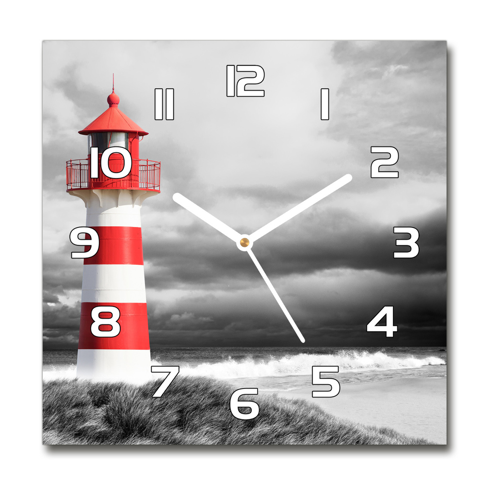 Square kitchen clock Lighthouse